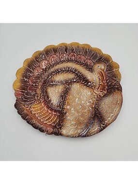 Turkey Plate Salad Better Homes Thanksgiving Harvest 2011 8.7x8.5"